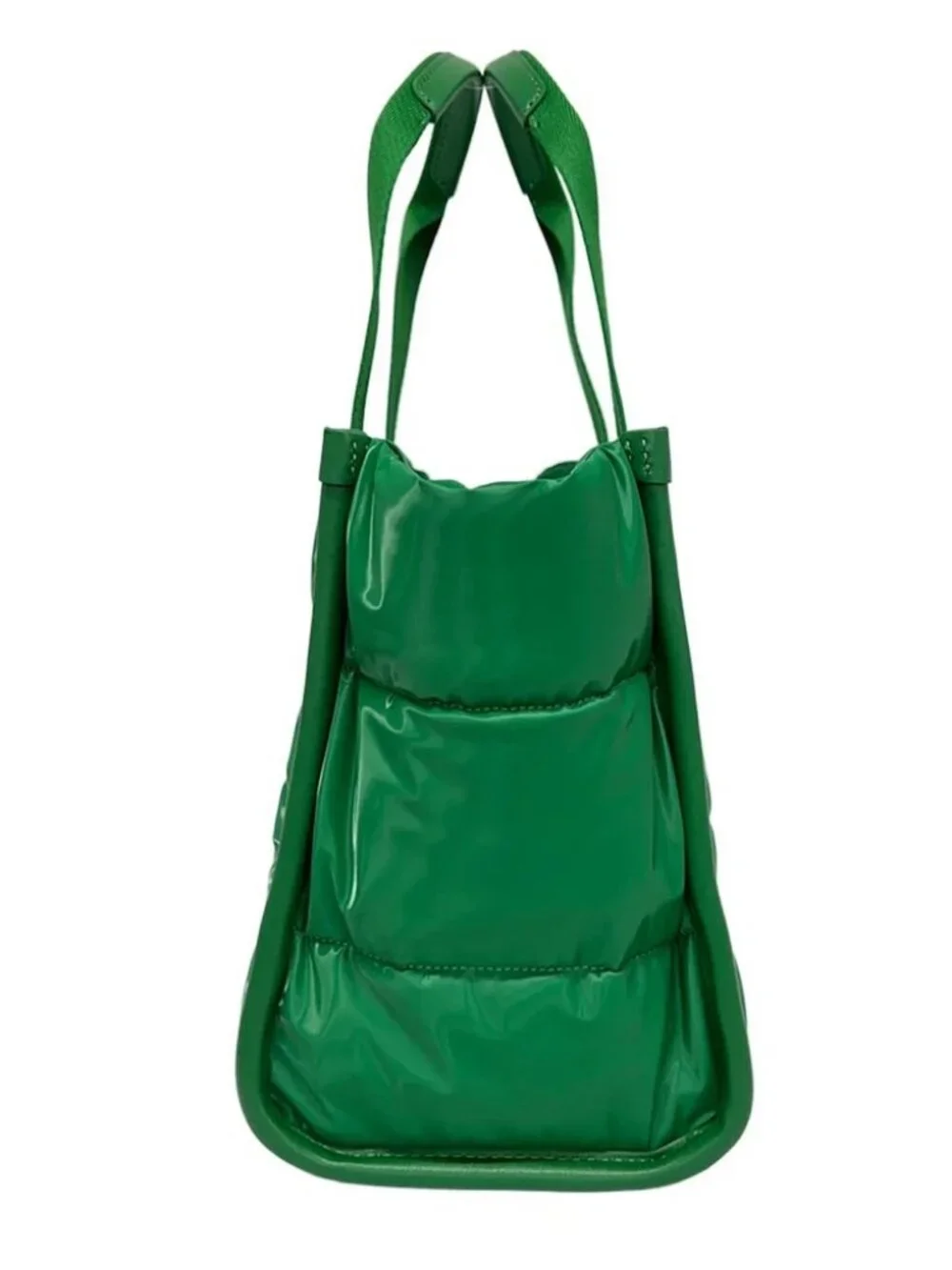 Kate spade Kip Puffy Small Tote KM669 Green Recycled Polyester Polyurethane
